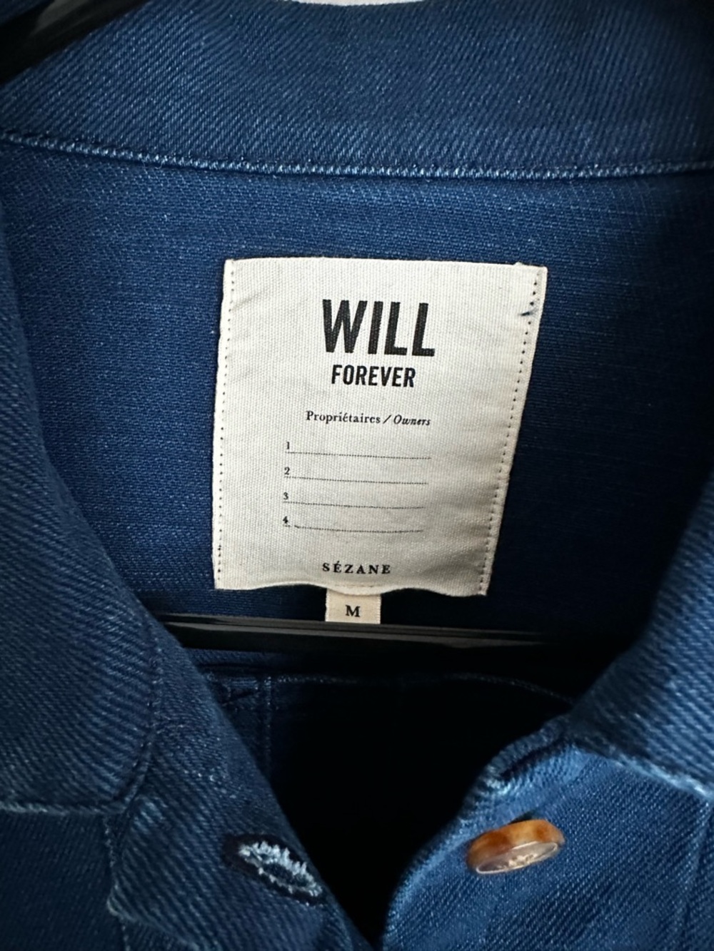 SÉZANE Will Forever Denim Indigo Jacket Women’s Oversized Size (M) - Picture 4 of 9